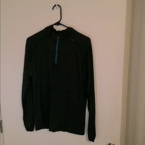 Navy blue lululemon metal vent tech lightweight quarter zip hoodie